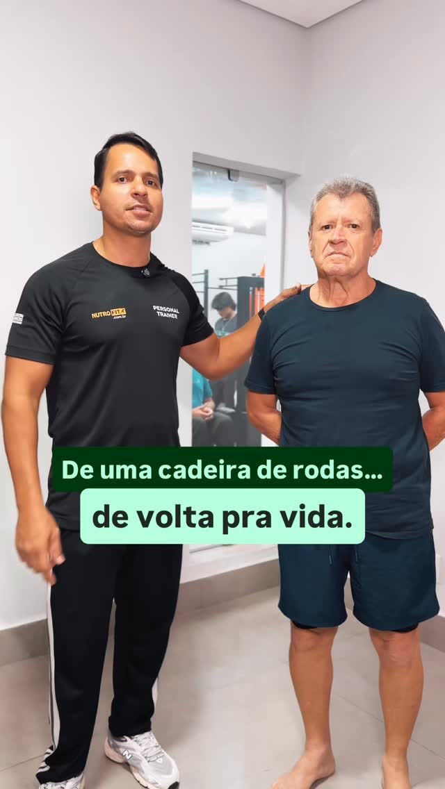 Bruno Varão ao lado do aluno Paulo, recuperado na Prolife